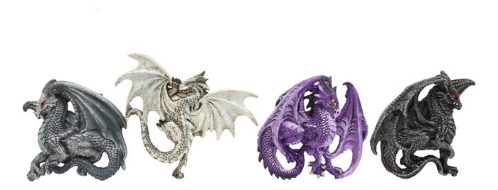Ebros Gift Checkmate Nightshade Darkside Omega Dragon Refrigerator Fridge Magnets Set Of 4