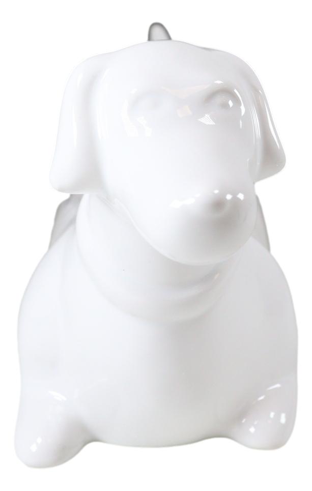 Ebros Gift Chic Dachshund Puppy Dog White Ceramic Serving Platter Plate Cracker Dish Tray