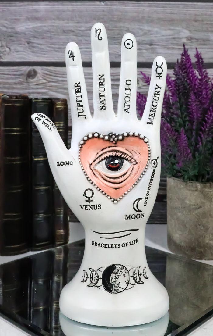 ebros gift Chirology Greek Gods and Goddesses Eye of Providence Heart Palmistry Hand Palm