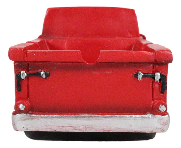 Ebros Gift Classic Vintage Red Pickup Truck Hauling Smokes Cigarette Ashtray Figurine