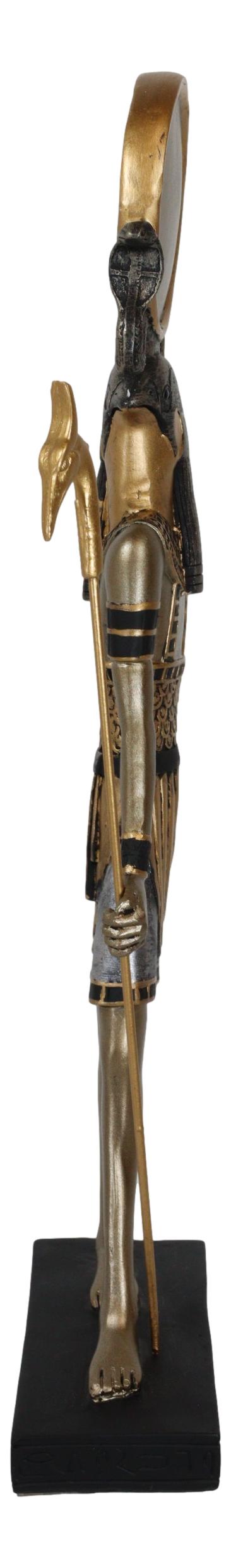 Ebros Gift Classical Egyptian God Of The Sky And Sun Horus Ra With Uraeus Cobra Statue 12"H