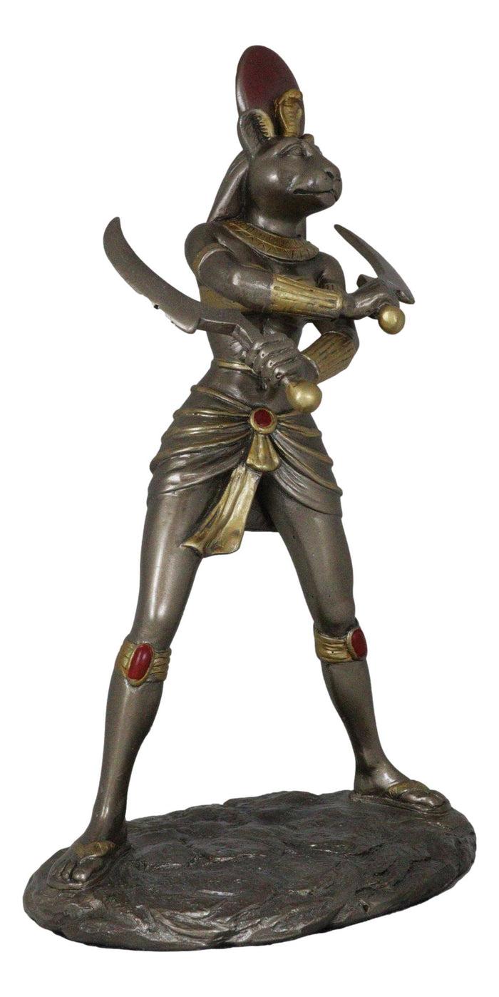 Ebros Gift Classical Egyptian Goddess Sekhmet Ra With Solar Disc And Uraeus Statue 11"H