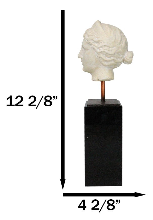 Ebros Gift Classical Greek Roman Goddess Aphrodite Head Bust Replica On Black Crystal Base