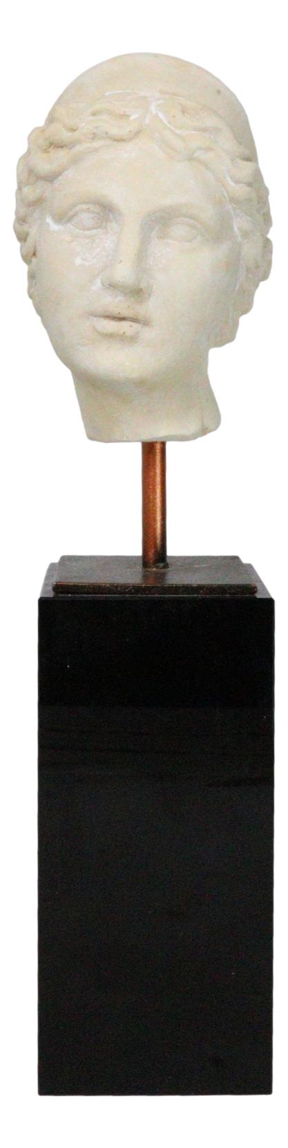 ebros gift Classical Greek Roman Goddess Aphrodite Head Bust Replica On Black Crystal Base