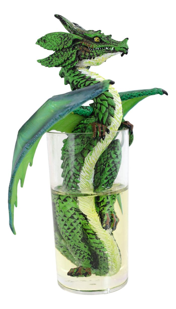 Ebros Gift Cocktail Spirit Drunk Mojito Lime Highball Dragon Statue Fantasy Decor Figurine