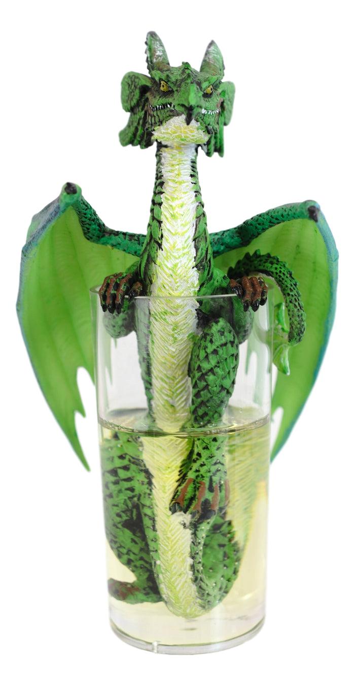Ebros Gift Cocktail Spirit Drunk Mojito Lime Highball Dragon Statue Fantasy Decor Figurine