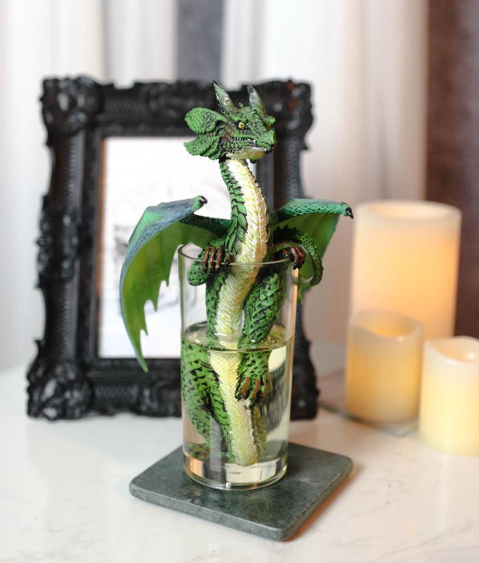 ebros gift Cocktail Spirit Drunk Mojito Lime Highball Dragon Statue Fantasy Decor Figurine