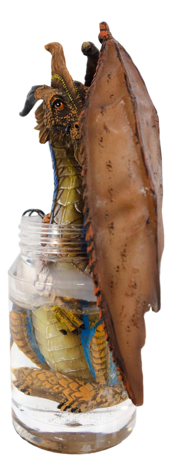 Ebros Gift Cocktail Spirit Drunken Moonshine Liquor Dragon Statue Fantasy Decor Figurine