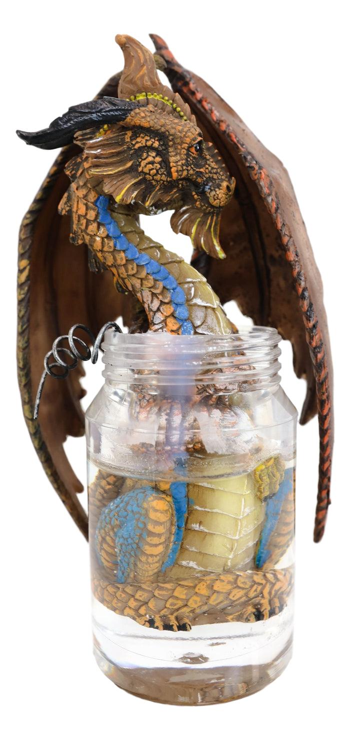 Ebros Gift Cocktail Spirit Drunken Moonshine Liquor Dragon Statue Fantasy Decor Figurine