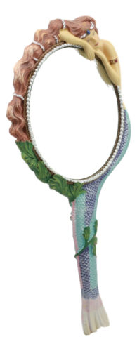 Ebros Gift Colorful Atlantis Sirens Of The Seas Maiden Mermaid Hand Mirror Figurine Vanity
