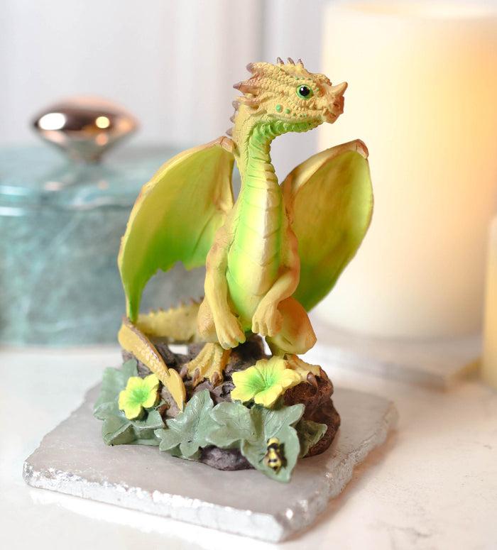 ebros gift Colorful Fruits Vegetables Honeydew Melon Dragon Figurine Fairy Garden Decor