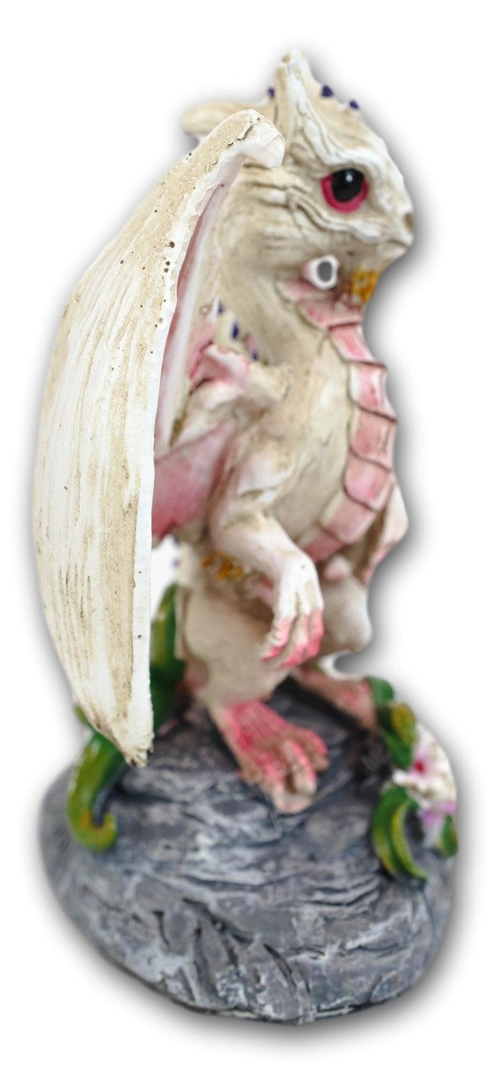 Ebros Gift Colorful Fruits Vegetables Pale White Garlic Dragon Figurine Fairy Garden Decor