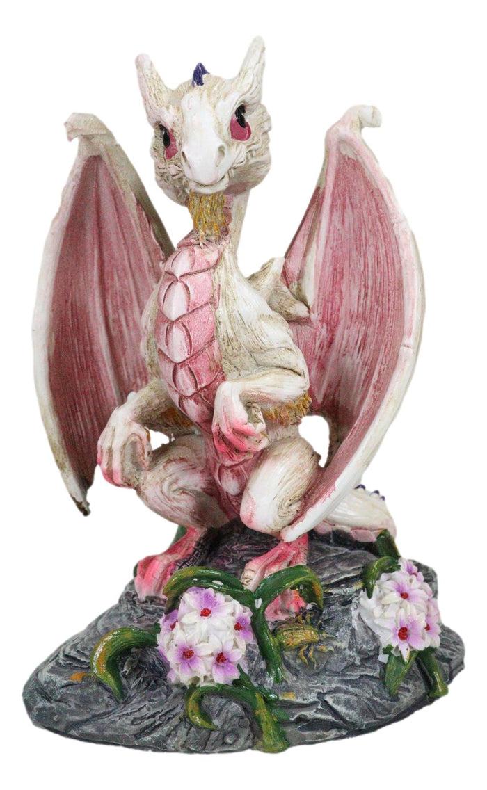 Ebros Gift Colorful Fruits Vegetables Pale White Garlic Dragon Figurine Fairy Garden Decor