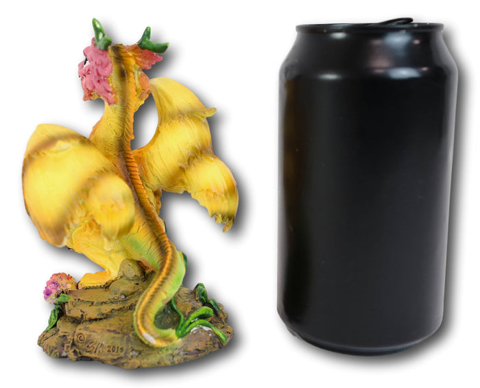Ebros Gift Colorful Fruits Vegetables Yellow Onion Dragon Figurine Fairy Garden Decor