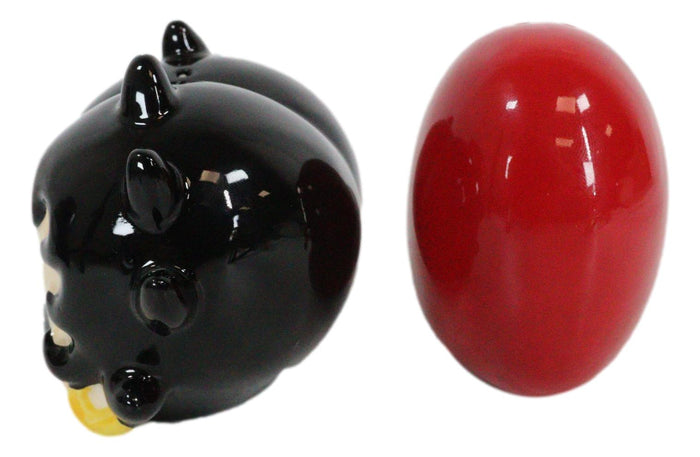 Ebros Gift Comical Betty Boop And Giant Heart Love Ceramic Salt And Pepper Shakers Set