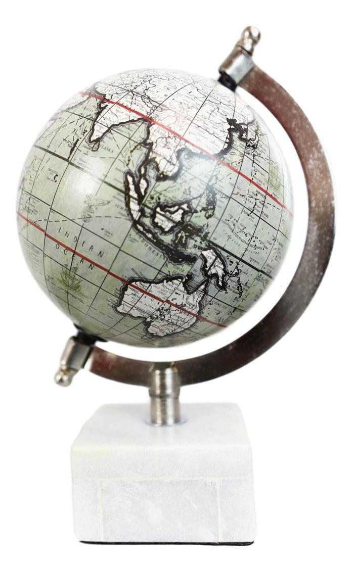 Ebros Gift Contemporary Modern Decorative Desktop World Atlas Map Globe With Tilt Axis