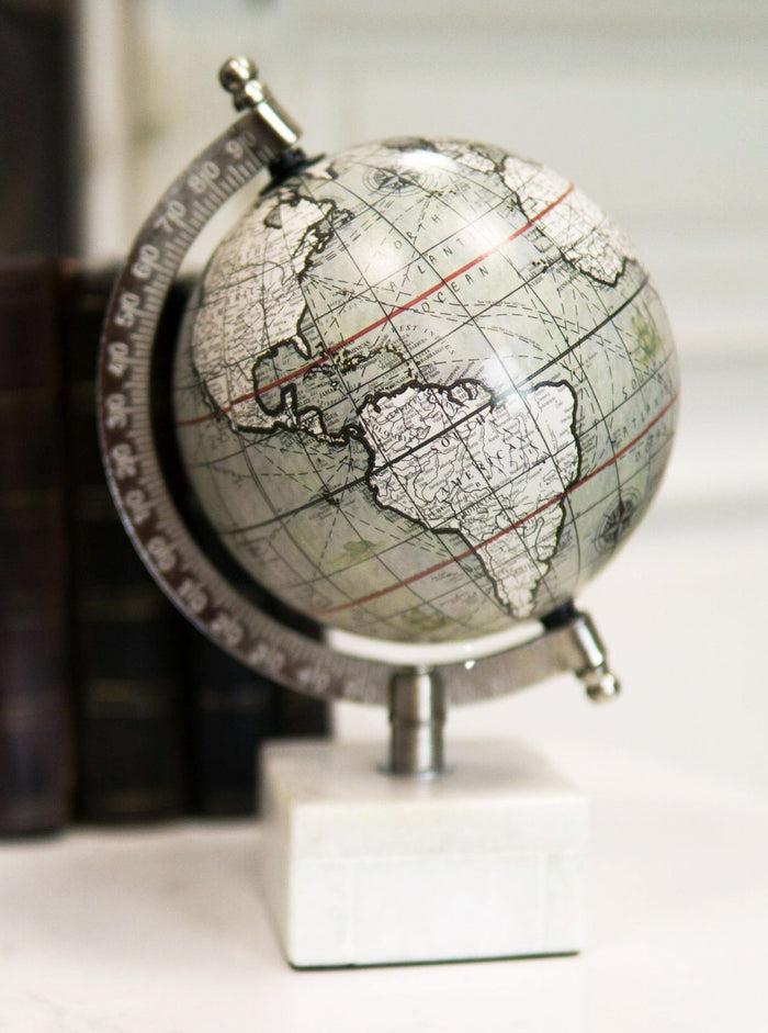 ebros gift Contemporary Modern Decorative Desktop World Atlas Map Globe With Tilt Axis