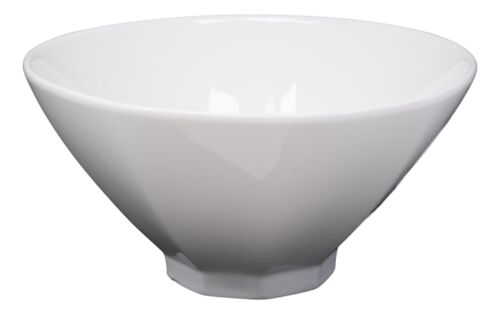 Ebros Gift Contemporary Trapezoid White Porcelain Large Ramen Pho Soup Bowls 44oz Set Of 4