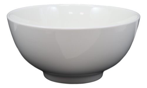 Ebros Gift Contemporary White Porcelain Large Ramen Pho Udon Soup Bowls 48oz 8.25"D (Set 6)