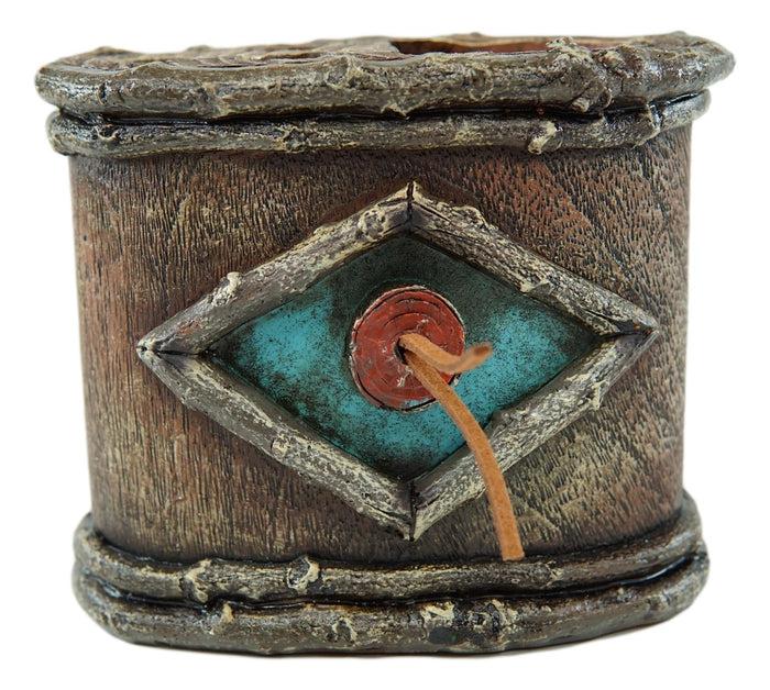 Ebros Gift Country Western Faux Branch Wood Tumbler Cup Soap Dish And Toothbrush Holder Set