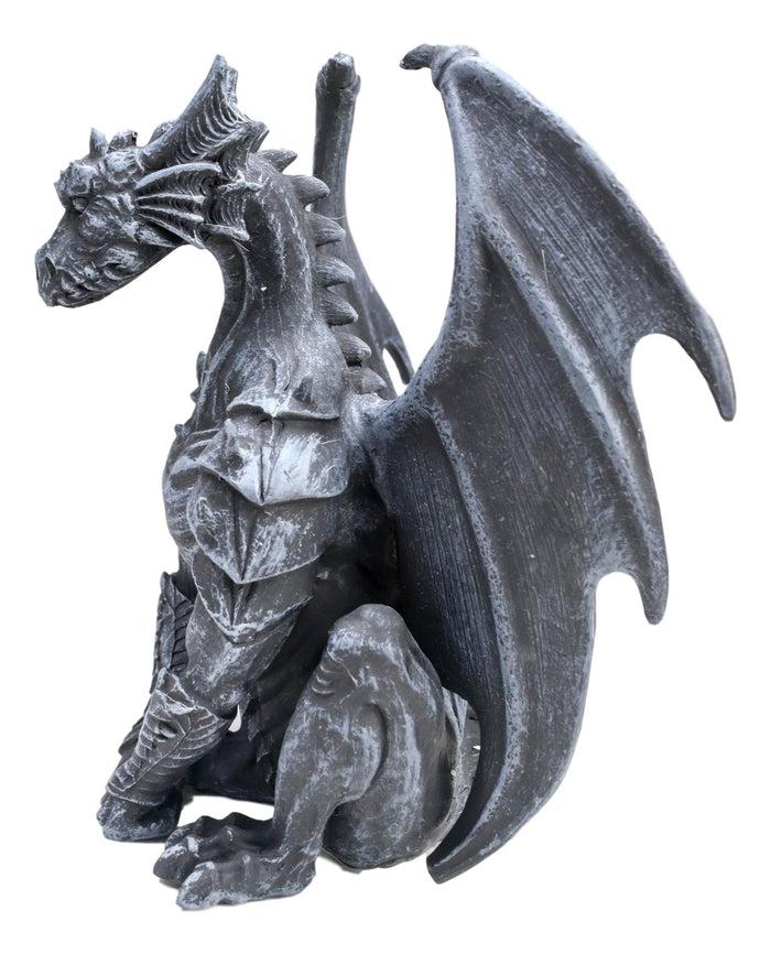 Ebros Gift Crouching Gothic Winged Dragon Guardian Chimera Gargoyle Decorative Figurine