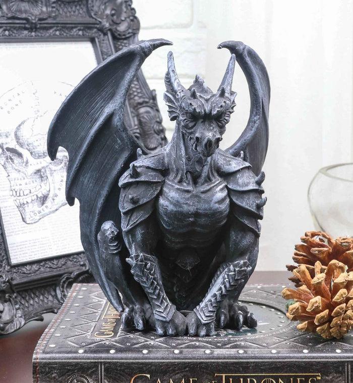 ebros gift Crouching Gothic Winged Dragon Guardian Chimera Gargoyle Decorative Figurine