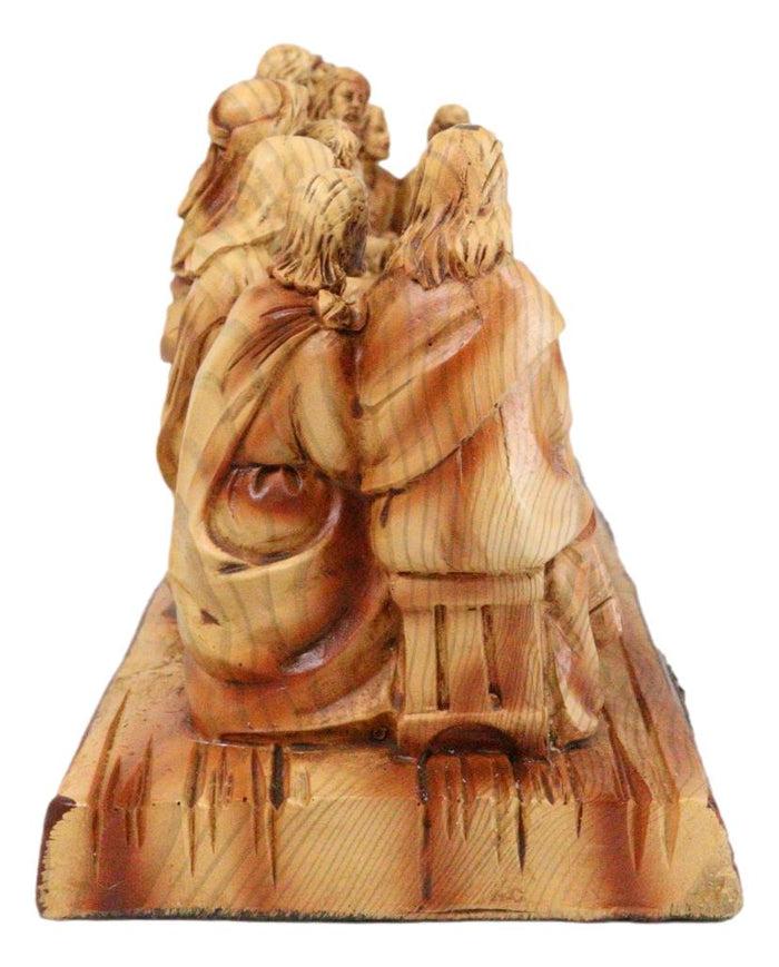 Ebros Gift Da Vinci The Last Supper Jesus And Disciples Faux Cedar Wood 12"Long Figurine