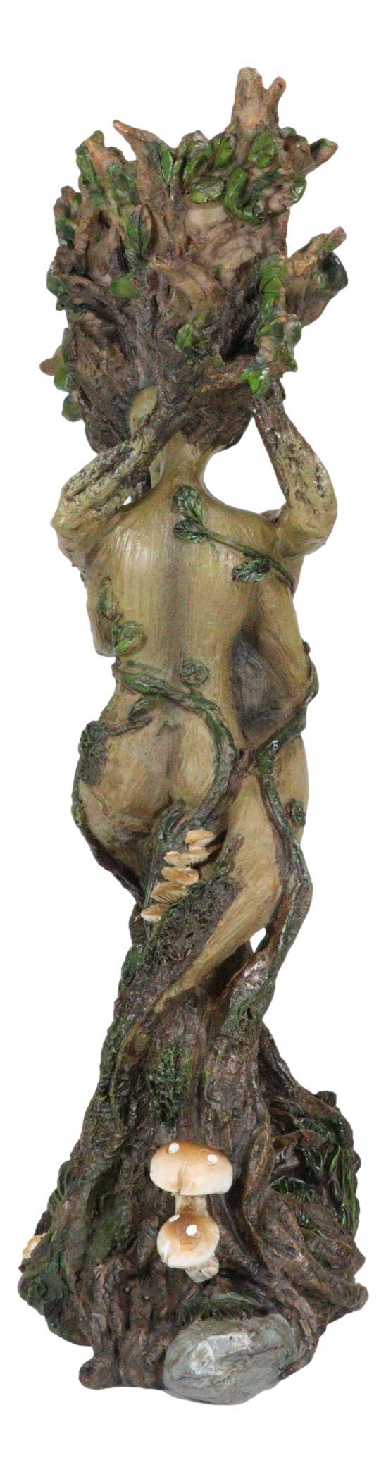 Ebros Gift Dance Of Spring Greenman And Tree Woman Couple Gaia Dryad Ent Kissing Figurine
