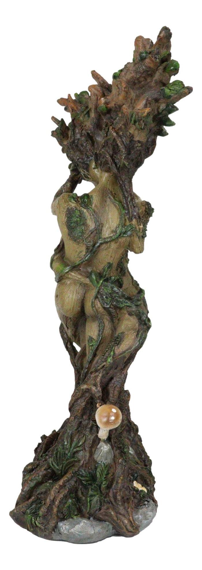 Ebros Gift Dance Of Spring Greenman And Tree Woman Couple Gaia Dryad Ent Kissing Figurine