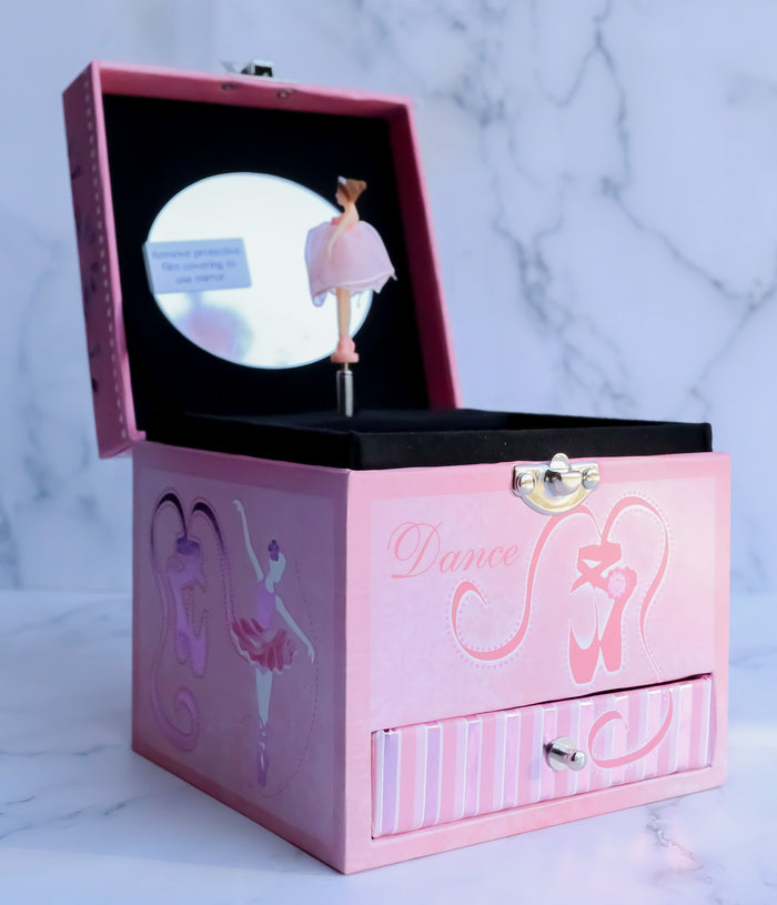 Ebros Gift Dancing Ballerina Jewelry Music Box Swan Lake Tune Cottage Garden Belle Papier