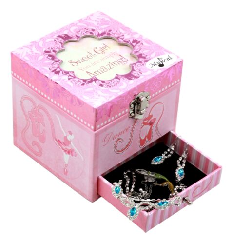 Ebros Gift Dancing Ballerina Jewelry Music Box Swan Lake Tune Cottage Garden Belle Papier