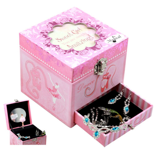 ebros gift Dancing Ballerina Jewelry Music Box Swan Lake Tune Cottage Garden Belle Papier