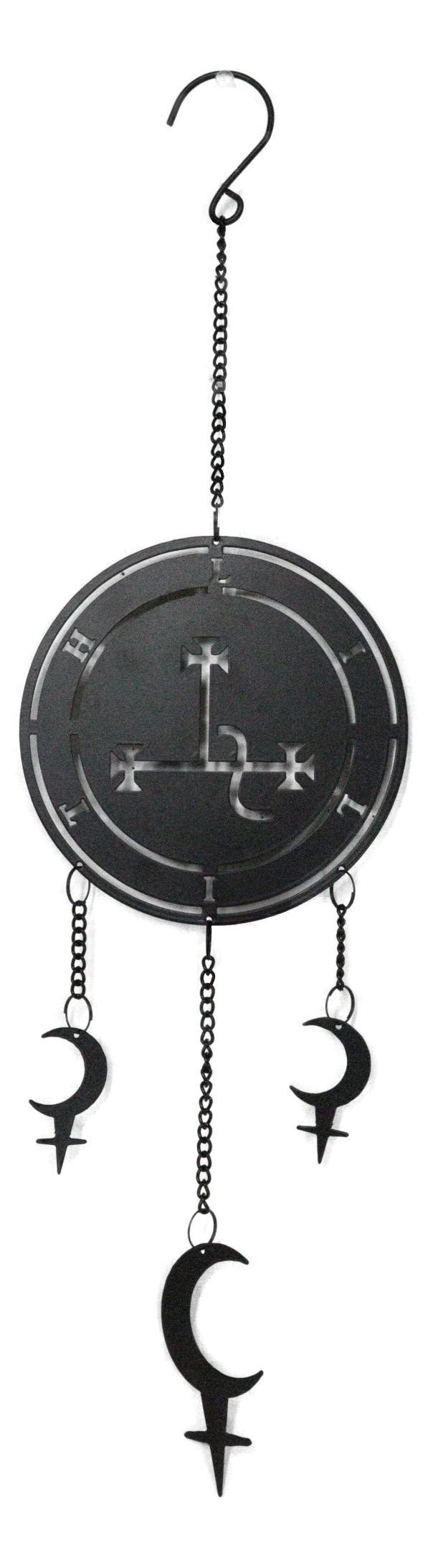 Ebros Gift Dark Wicca Occultism Seal Of Lilith Moon Sigil Spiral Wall Hanging Decoration