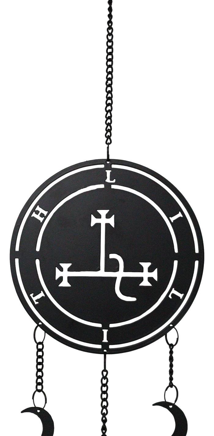 Ebros Gift Dark Wicca Occultism Seal Of Lilith Moon Sigil Spiral Wall Hanging Decoration