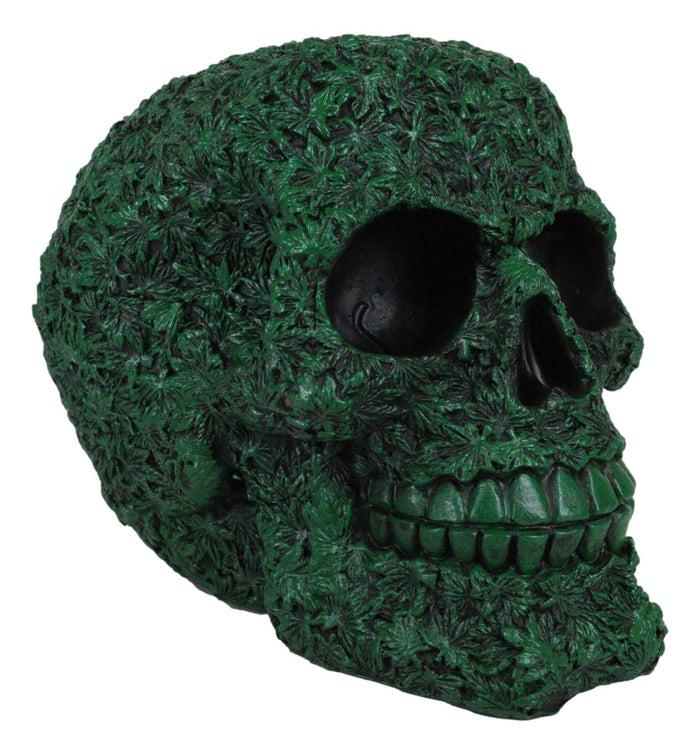 Ebros Gift Day Of The Dead Greenman Ent Green Petal Leaves Flora Fauna Skull Figurine