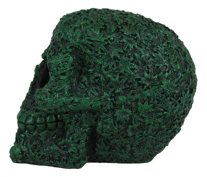 Ebros Gift Day Of The Dead Greenman Ent Green Petal Leaves Flora Fauna Skull Figurine