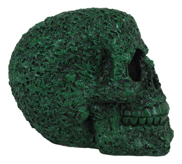 Ebros Gift Day Of The Dead Greenman Ent Green Petal Leaves Flora Fauna Skull Figurine