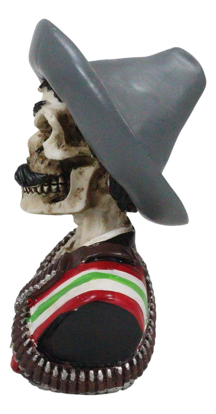 Ebros Gift Day Of The Dead Skeleton Emiliano Zapata Salazar Patriotic Bust Figurine Skull