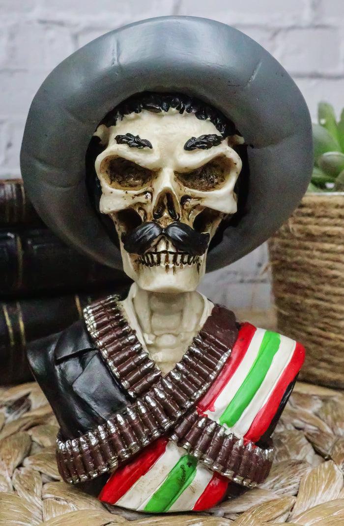 ebros gift Day of The Dead Skeleton Emiliano Zapata Salazar Patriotic Bust Figurine Skull