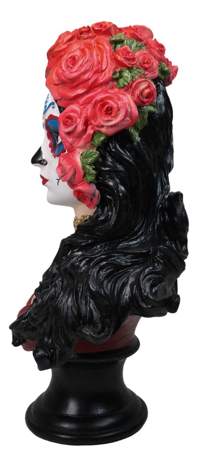 Ebros Gift Day Of The Dead Sugar Skull Lady Dancer Vivas Calacas Senorita Bust Figurine