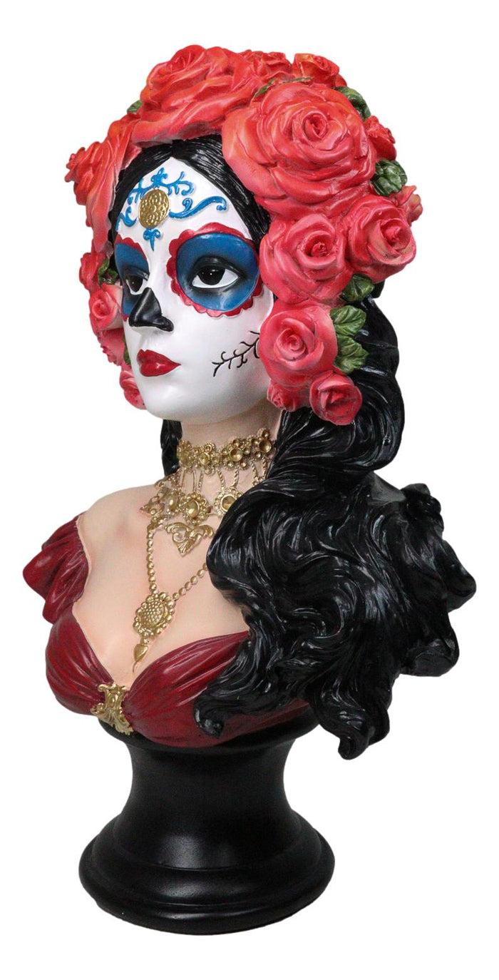 Ebros Gift Day Of The Dead Sugar Skull Lady Dancer Vivas Calacas Senorita Bust Figurine