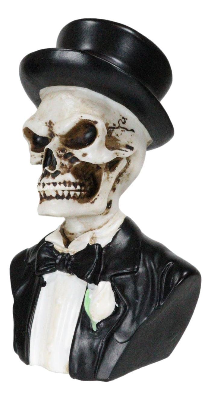 Ebros Gift Day Of The Dead Wedding Groom Gentleman Skeleton Skull In Tuxedo Mini Figurine