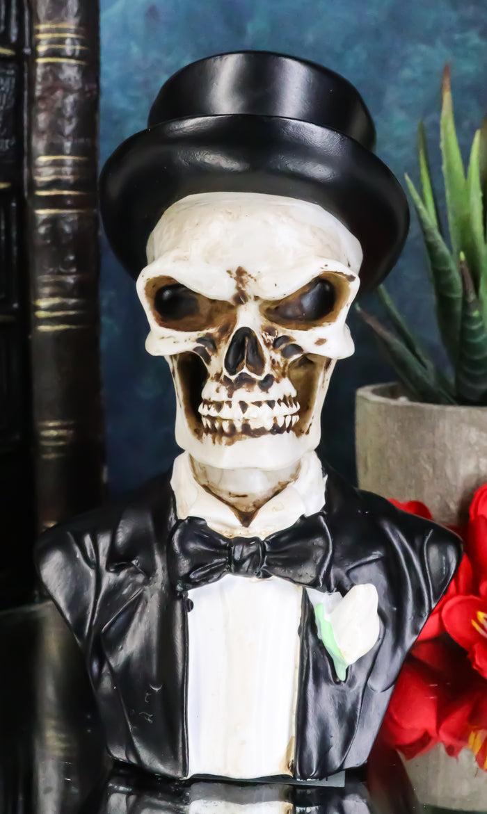 ebros gift Day of The Dead Wedding Groom Gentleman Skeleton Skull In Tuxedo Mini Figurine