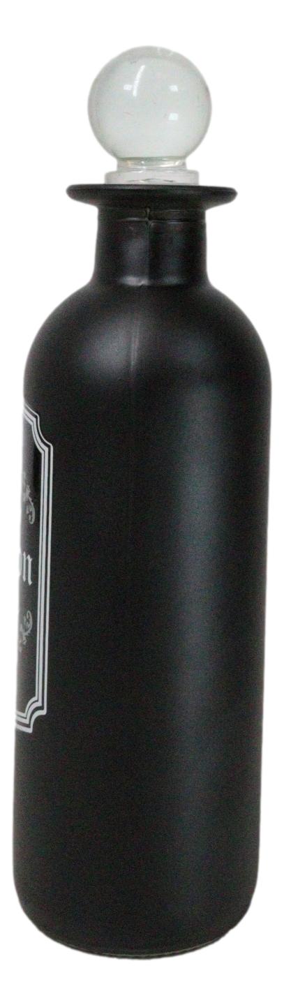 Ebros Gift Deadly Poison Witchcraft Apothecary Wicca Decorative Frosted Glass Potion Bottle