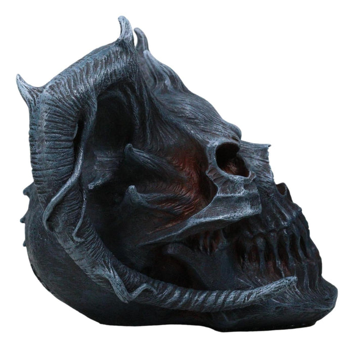 Ebros Gift Death Embers Spawn Of Hell Spiked Horns Maleficent Demon Lord Skull Figurine