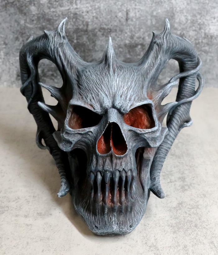 ebros gift Death Embers Spawn Of Hell Spiked Horns Maleficent Demon Lord Skull Figurine