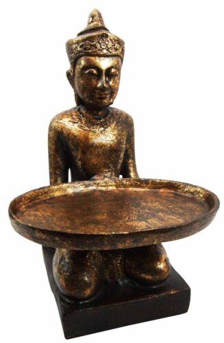 Ebros Gift Decorative Buddhist Siamese Monk Business Card Holder Office Desktop Figurine