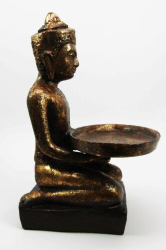 Ebros Gift Decorative Buddhist Siamese Monk Business Card Holder Office Desktop Figurine