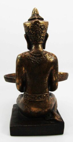 Ebros Gift Decorative Buddhist Siamese Monk Business Card Holder Office Desktop Figurine