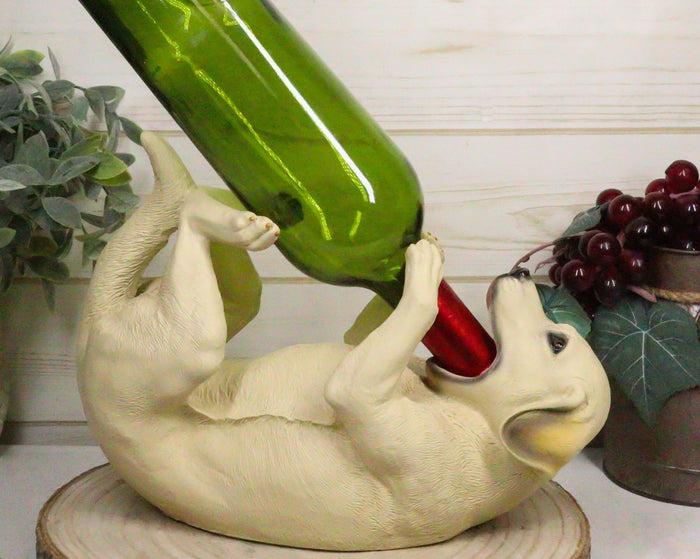 ebros gift Decorative Golden Labrador Retriever Wine Bottle Holder for Pet or Canine Lovers